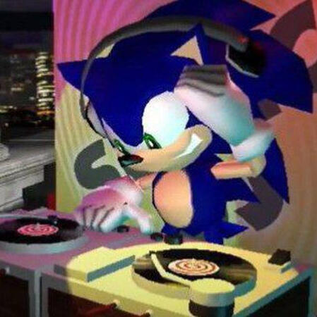 Classic Sonic running sprite